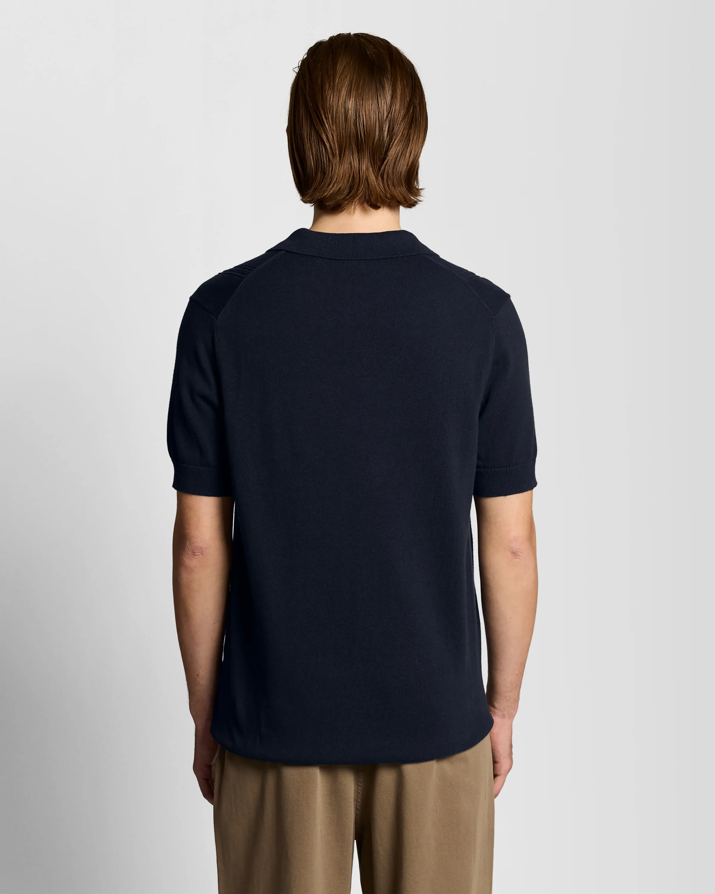 Open Collar Argyle Knitted Polo Shirt sold by Lyle & Scott product image thumbnail 4