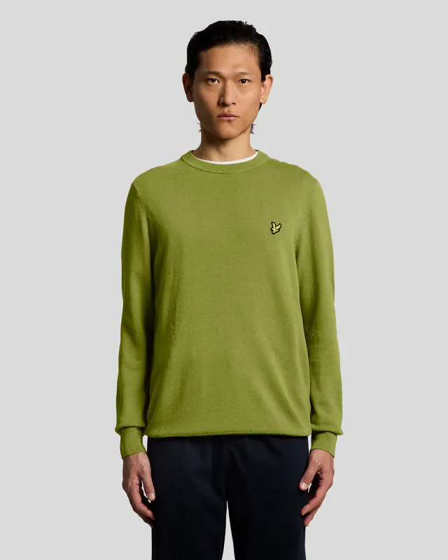 Cotton Crew Neck Jumper sold by Lyle & Scott