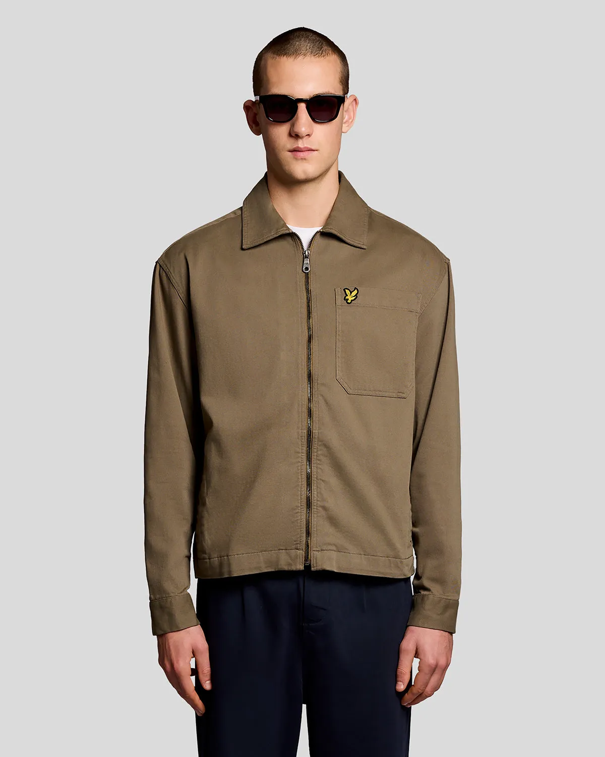 Lightweight Enzyme Wash Overshirt sold by Lyle & Scott