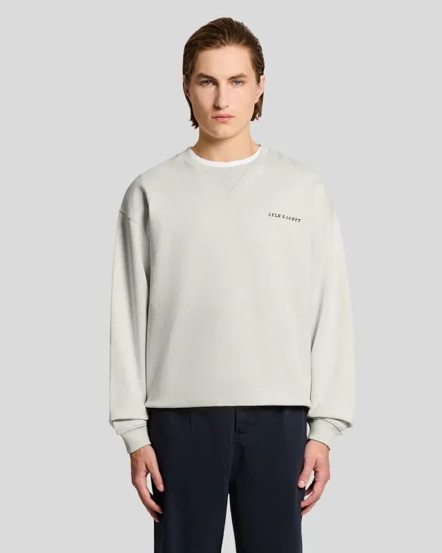 Heavyweight Script Sweatshirt made by Lyle & Scott