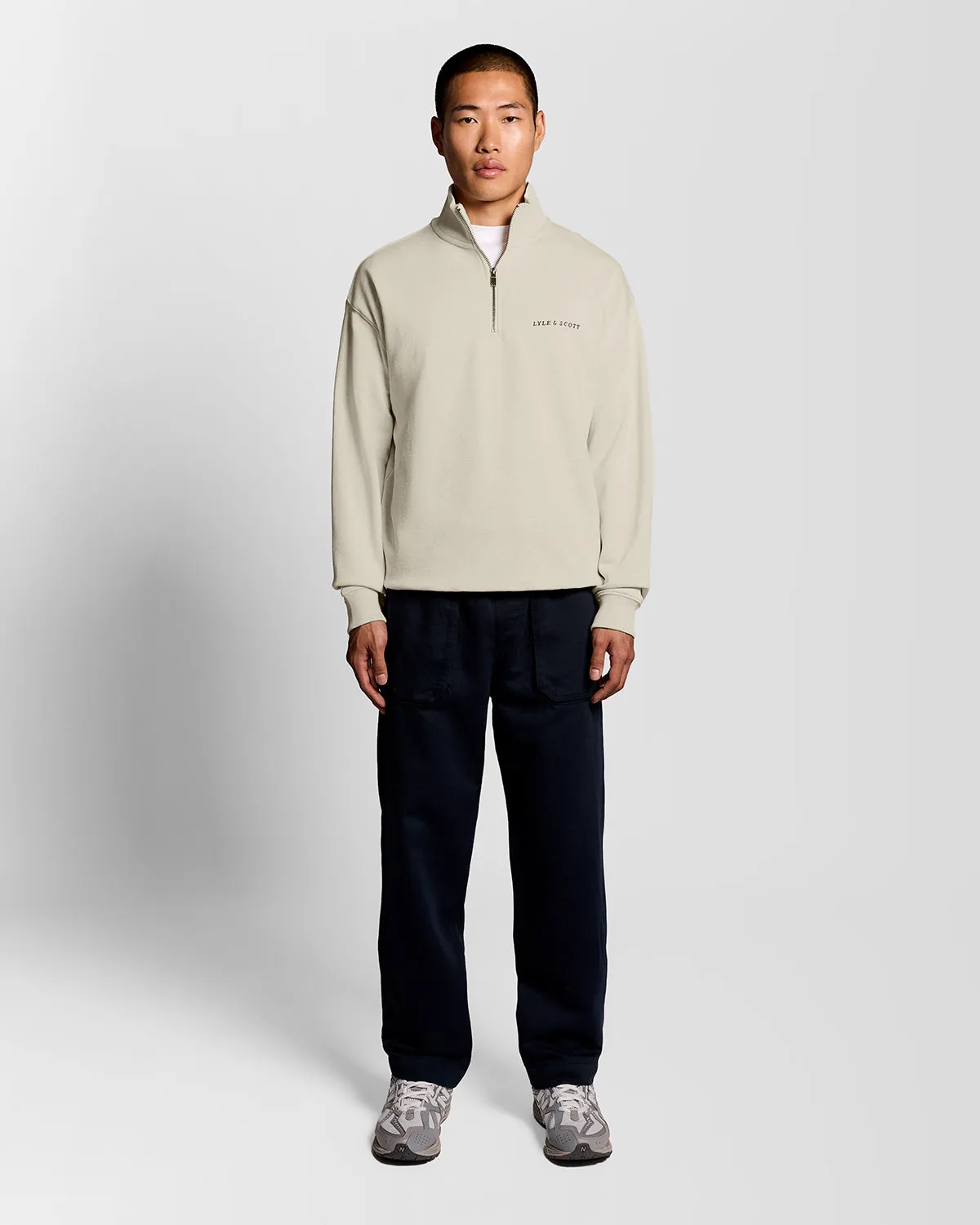 Heavyweight Script 1/4 Zip Sweatshirt sold by Lyle & Scott product image thumbnail 2