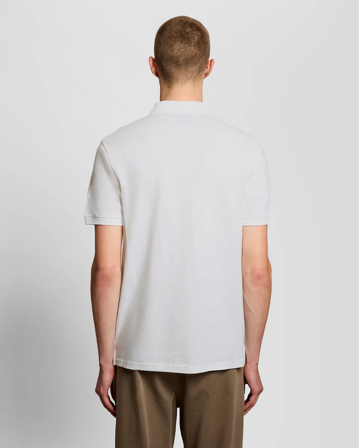 Textured Jacquard Polo Shirt sold by Lyle & Scott product image thumbnail 4