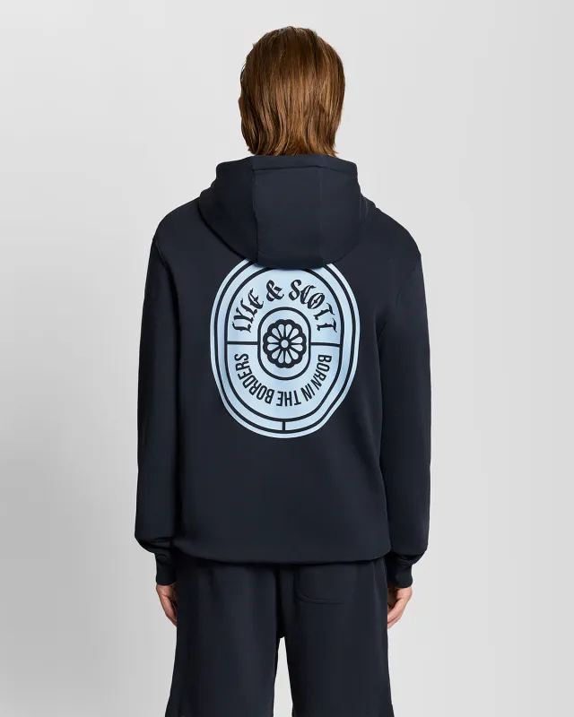 Graphic Badge Cotton Hoodie sold by Lyle & Scott