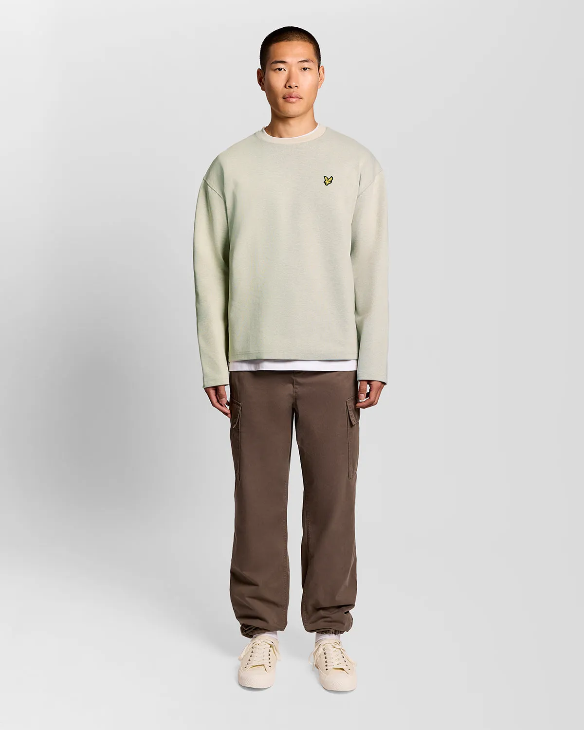 Raised Jacquard Crew Neck Sweatshirt sold by Lyle & Scott product image thumbnail 2