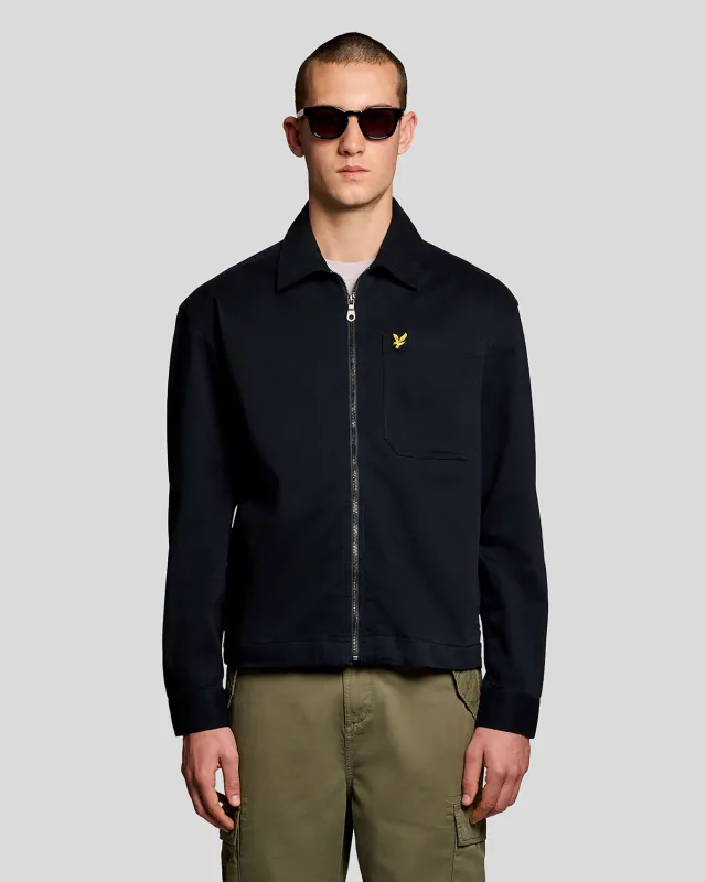 Lightweight Enzyme Wash Overshirt sold by Lyle & Scott