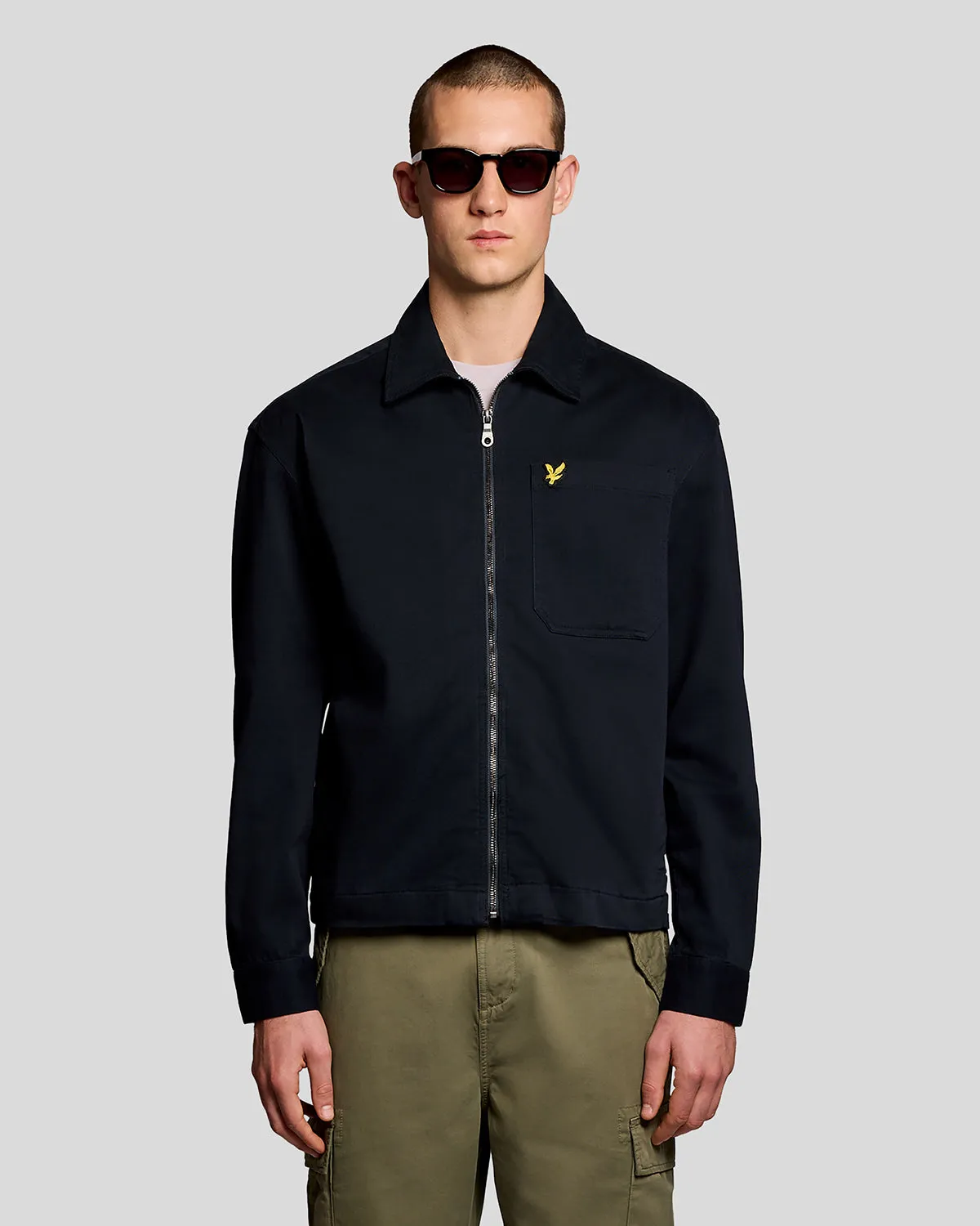 Lightweight Enzyme Wash Overshirt sold by Lyle & Scott