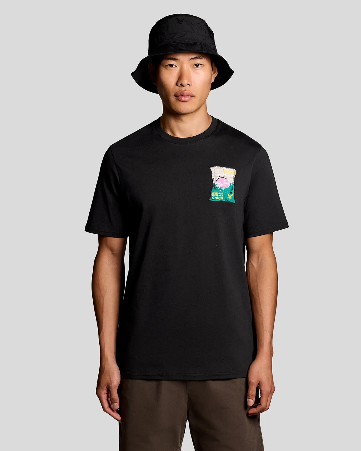 Embroidered Graphic Crew Neck T-Shirt sold by Lyle & Scott