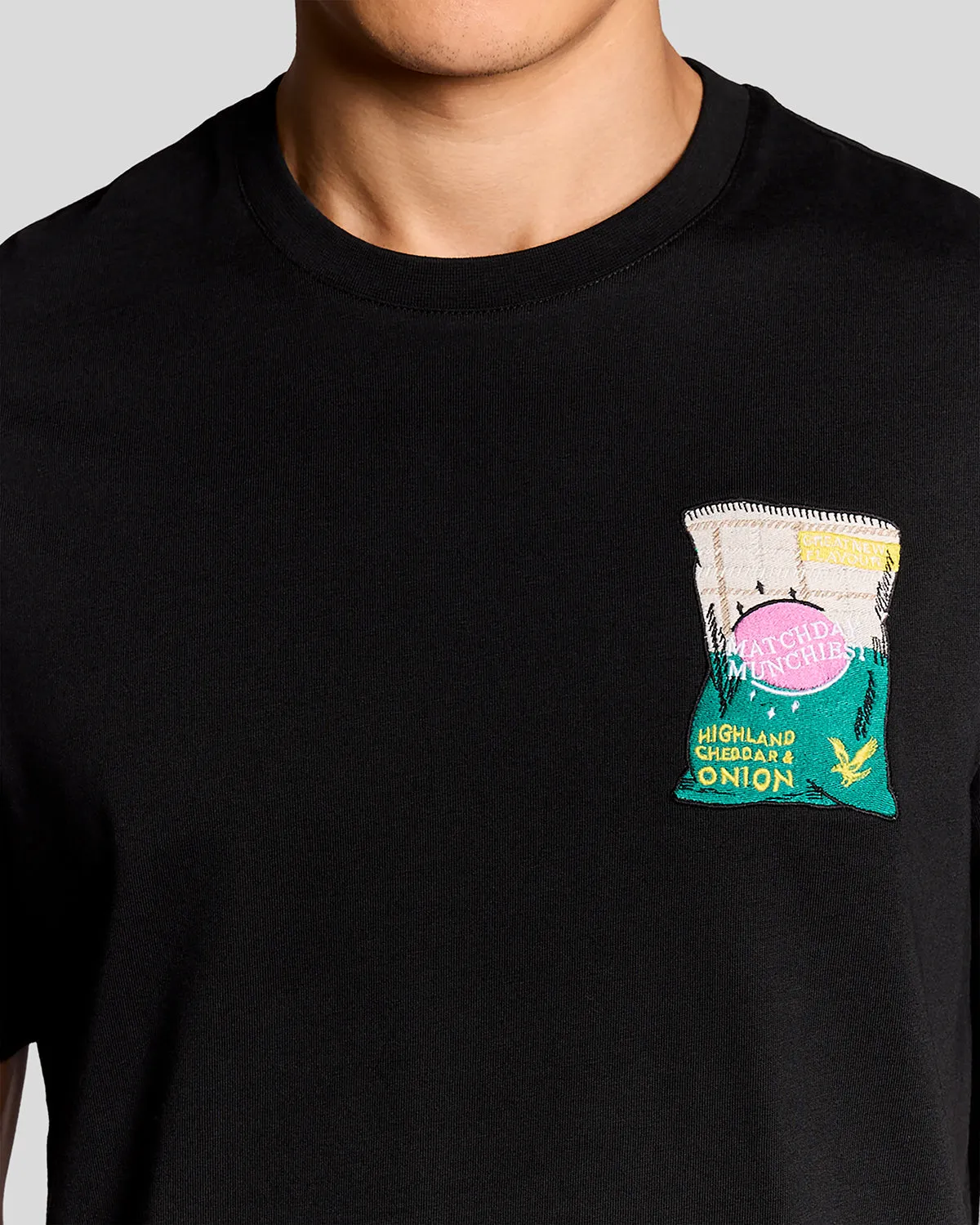 Embroidered Graphic Crew Neck T-Shirt sold by Lyle & Scott product image thumbnail 3