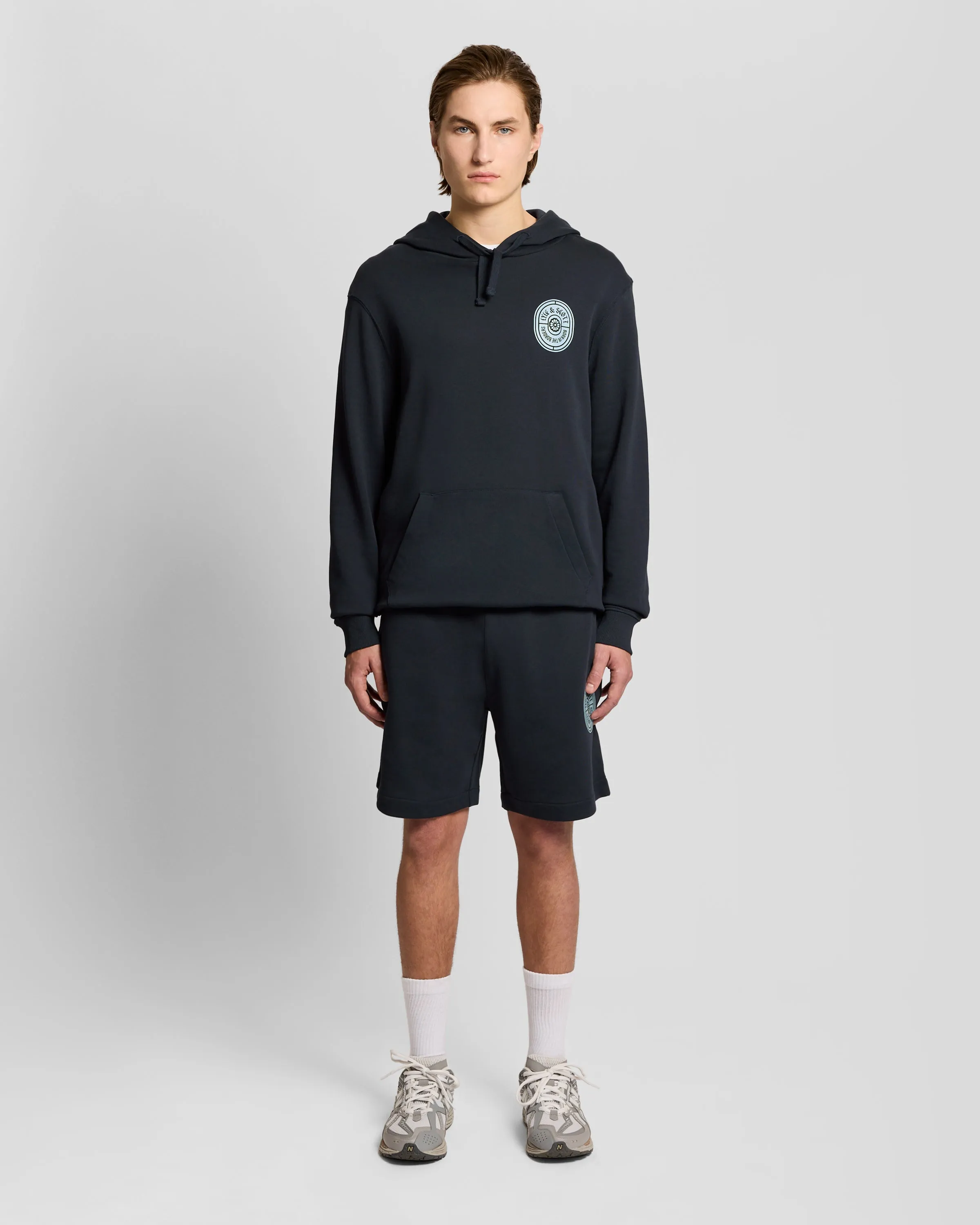 Graphic Badge Cotton Sweat Shorts sold by Lyle & Scott