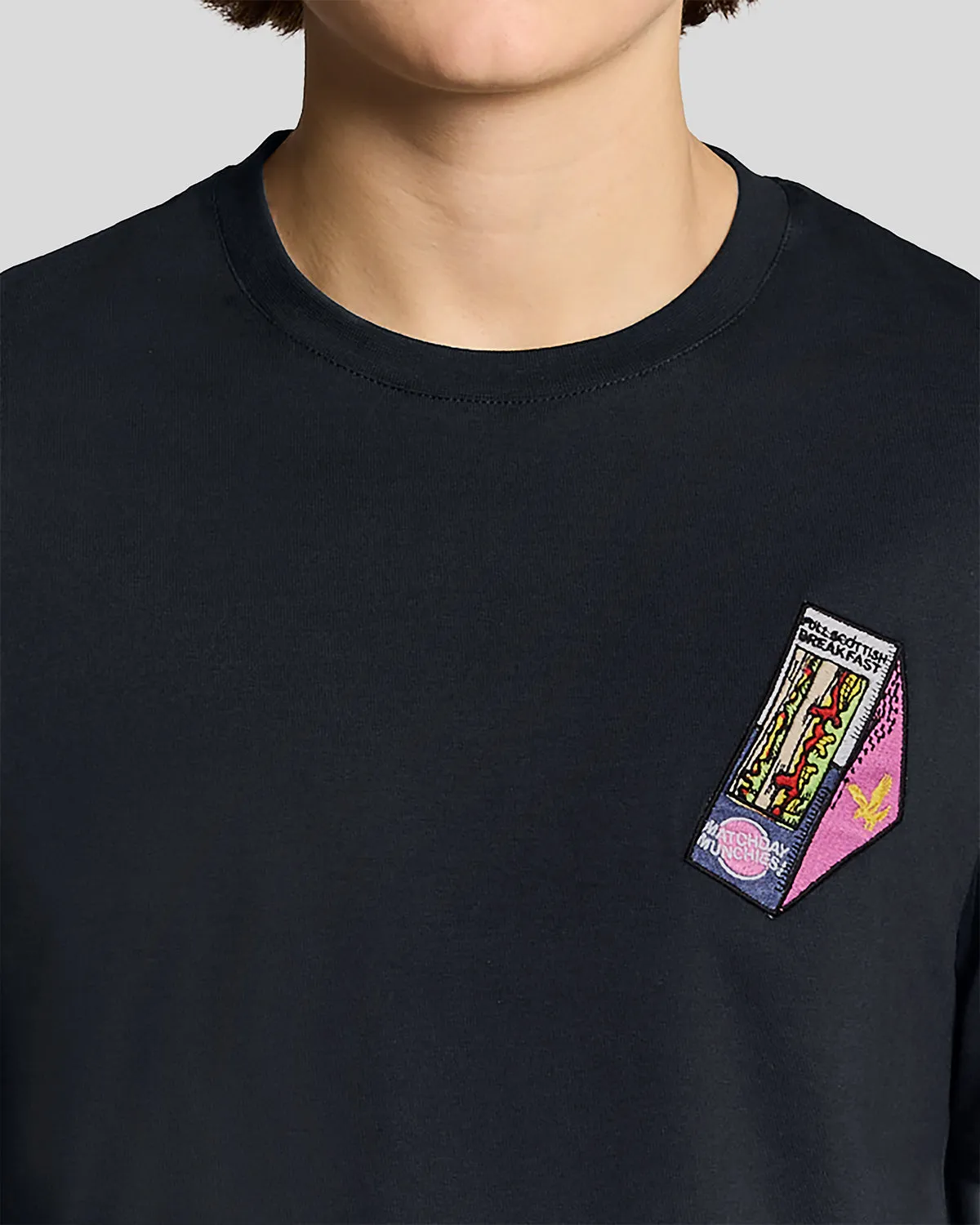 Embroidered Graphic Crew Neck T-Shirt sold by Lyle & Scott product image thumbnail 3