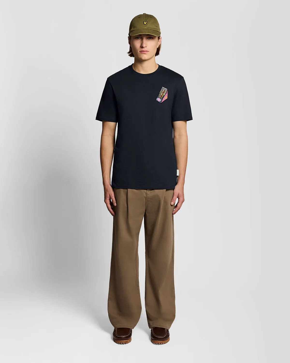 Embroidered Graphic Crew Neck T-Shirt sold by Lyle & Scott product image thumbnail 2