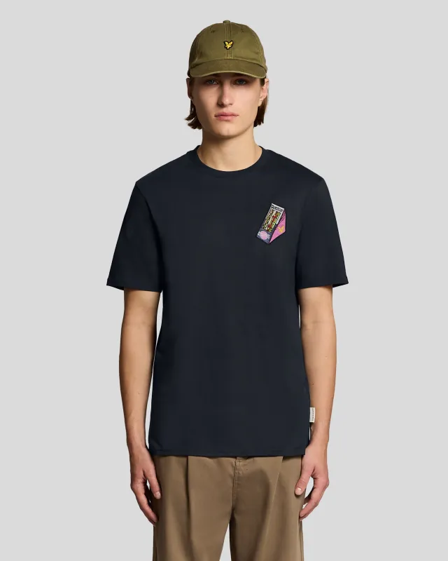 Embroidered Graphic Crew Neck T-Shirt sold by Lyle & Scott