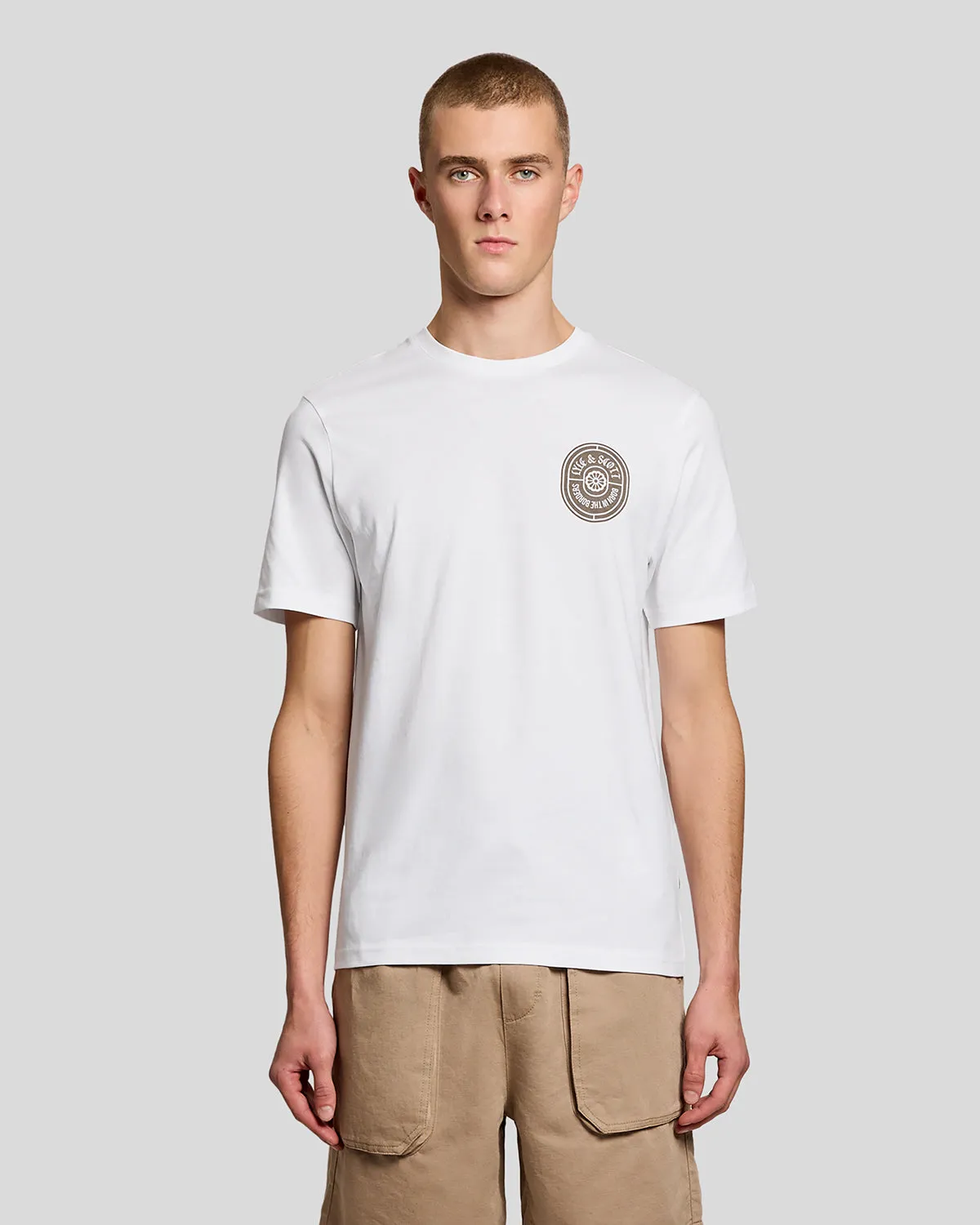 Graphic Badge Cotton T-Shirt sold by Lyle & Scott product image thumbnail 2