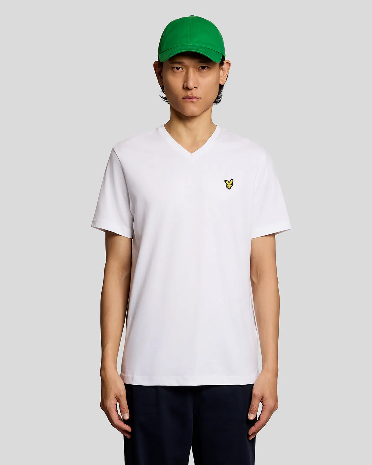 Cotton V-Neck T-Shirt sold by Lyle & Scott