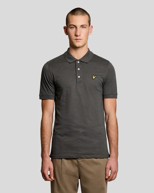 Fine Cotton Slub Polo Shirt sold by Lyle & Scott