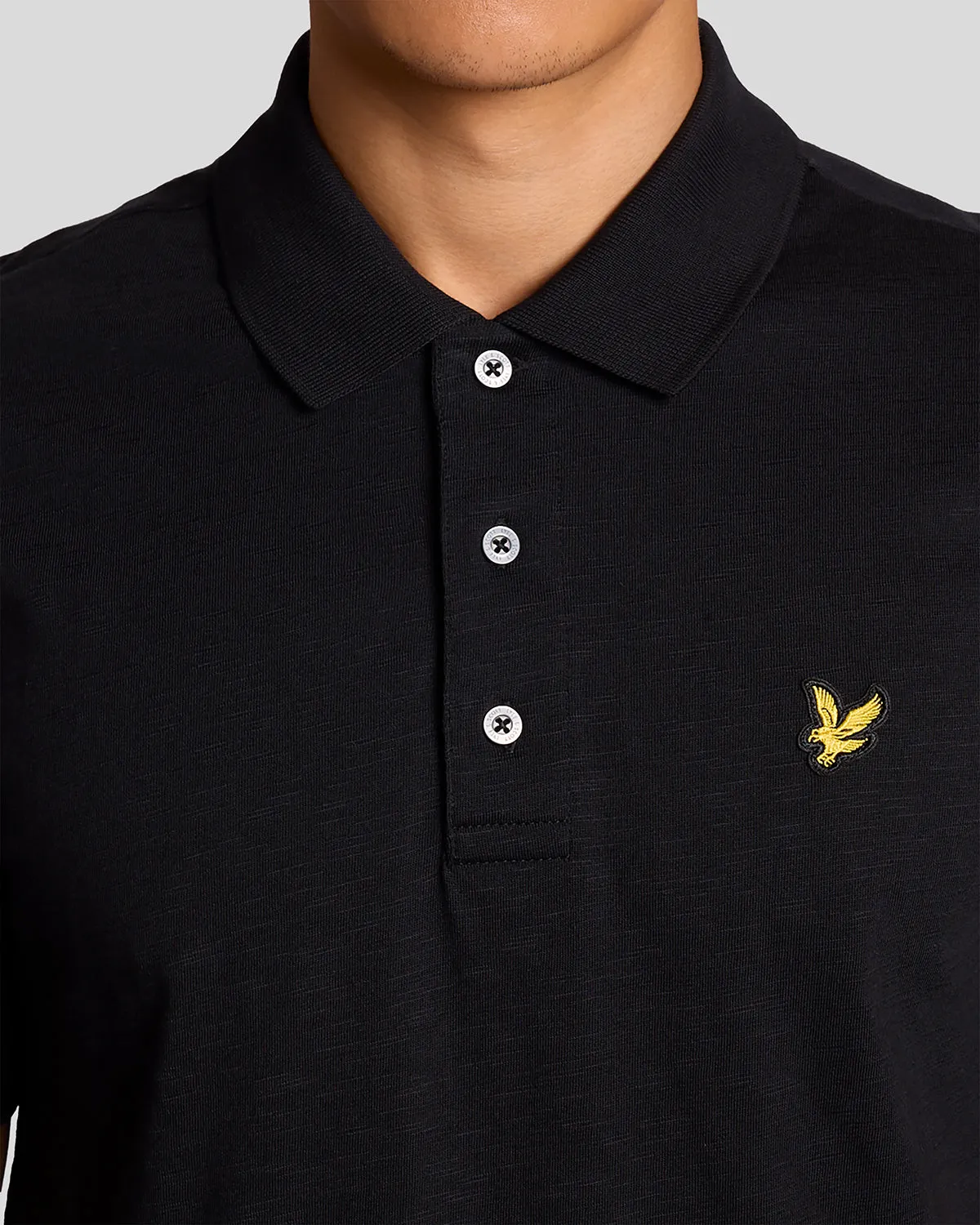 Fine Cotton Slub Polo Shirt sold by Lyle & Scott product image thumbnail 3