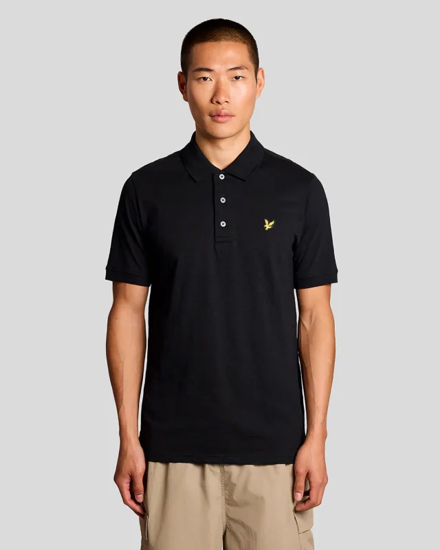 Fine Cotton Slub Polo Shirt sold by Lyle & Scott