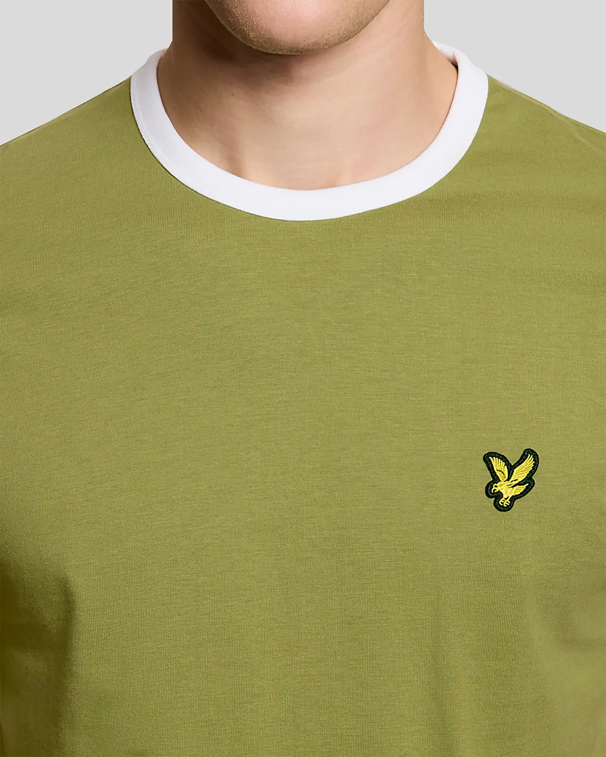 Ringer Cotton Crew Neck T-Shirt sold by Lyle & Scott product image thumbnail 3