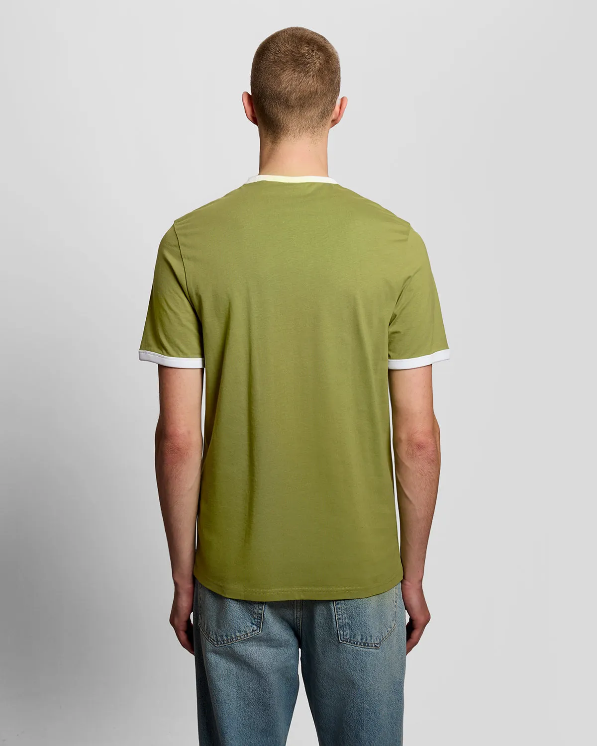 Ringer Cotton Crew Neck T-Shirt sold by Lyle & Scott product image thumbnail 4