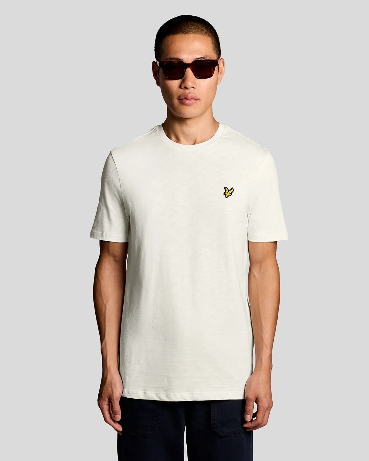 Fine Cotton Slub T-Shirt sold by Lyle & Scott