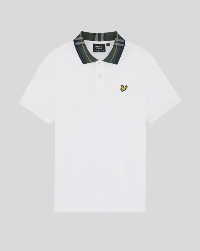 Tartan Collar Polo Shirt sold by Lyle & Scott