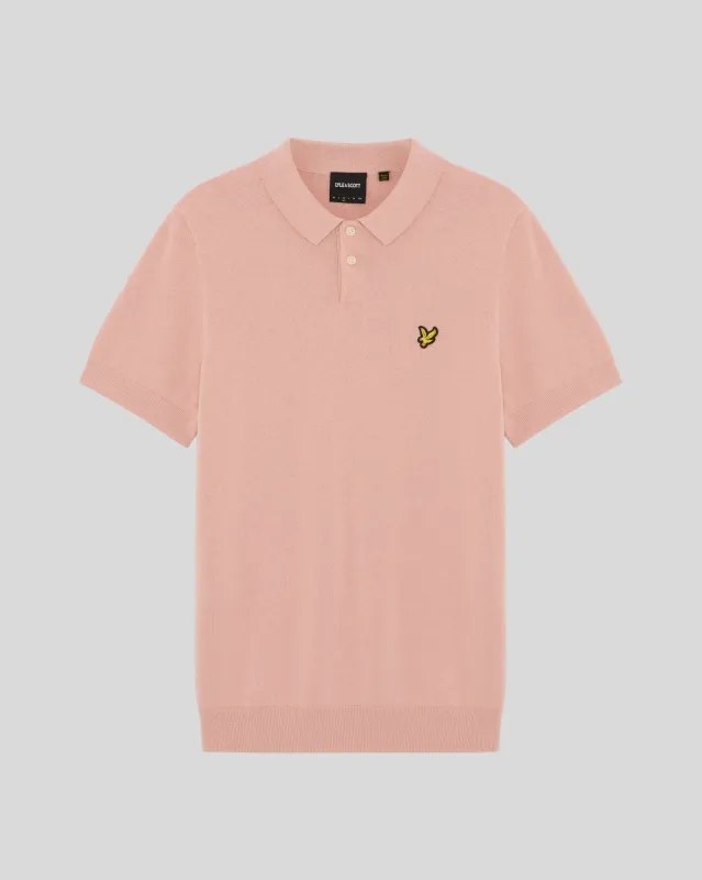 Cotton Knitted Polo Shirt sold by Lyle & Scott