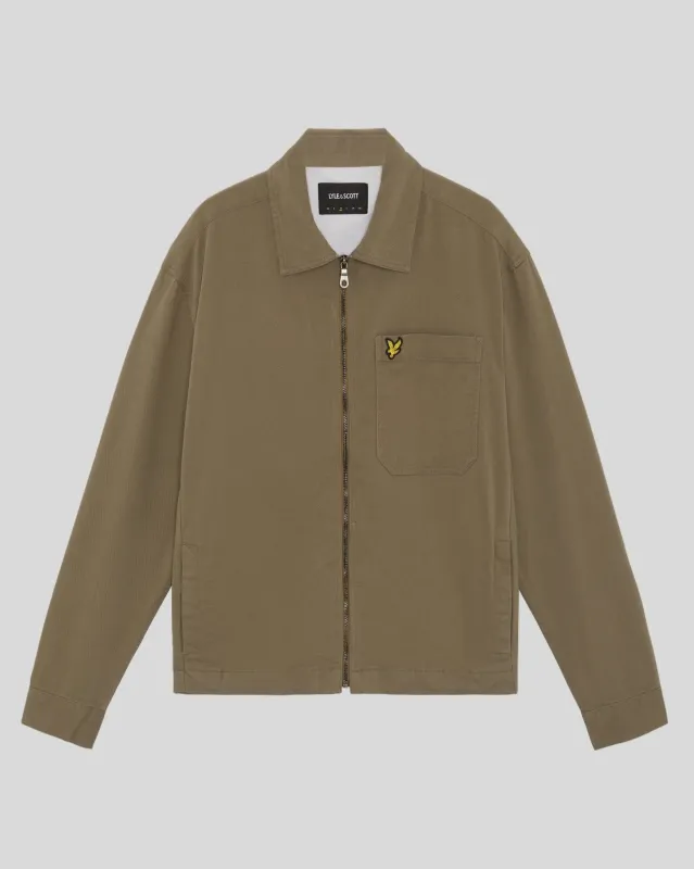 Lightweight Enzyme Wash Overshirt sold by Lyle & Scott