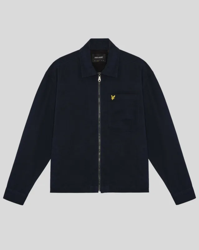 Lightweight Enzyme Wash Overshirt sold by Lyle & Scott