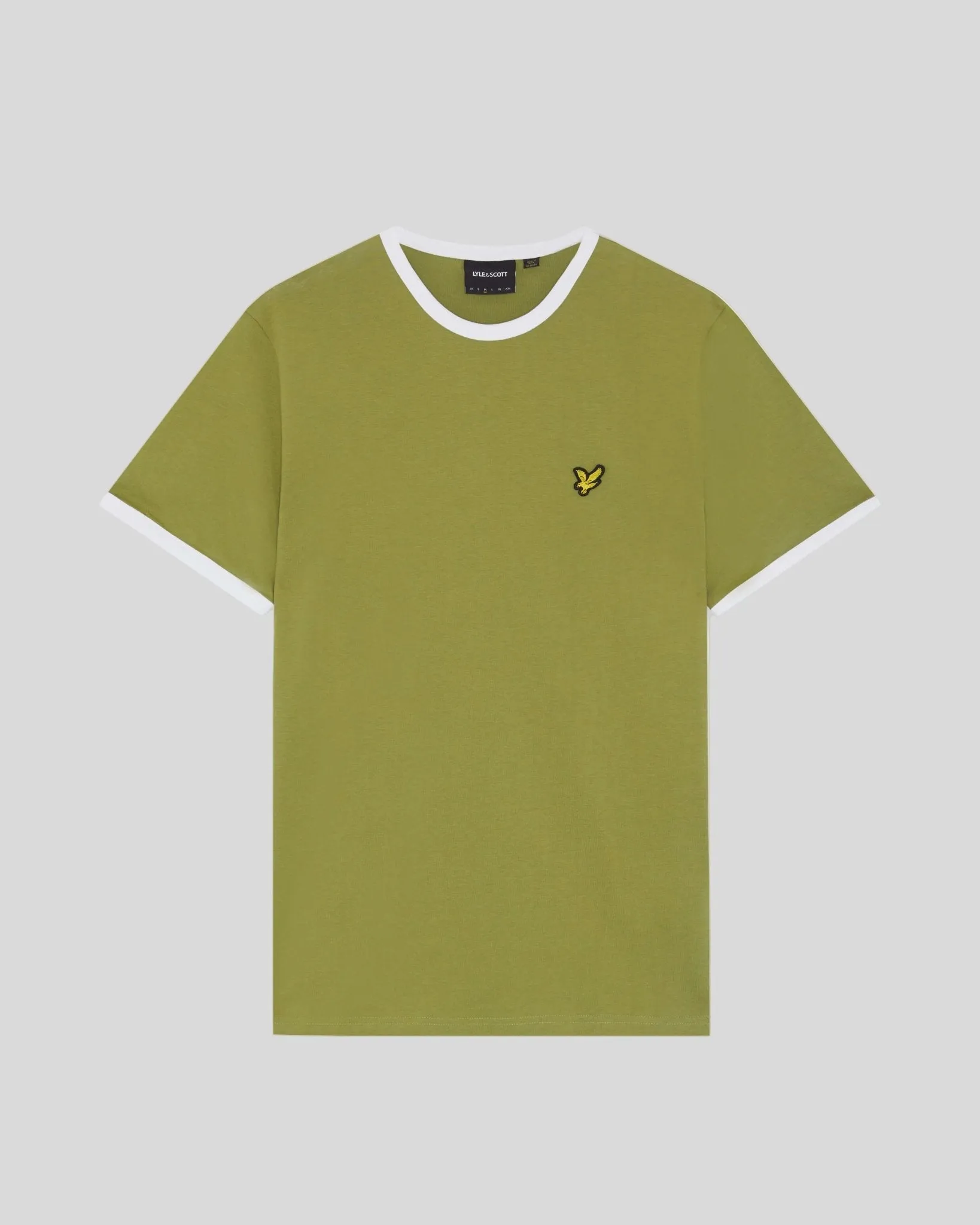 Ringer Cotton Crew Neck T-Shirt sold by Lyle & Scott