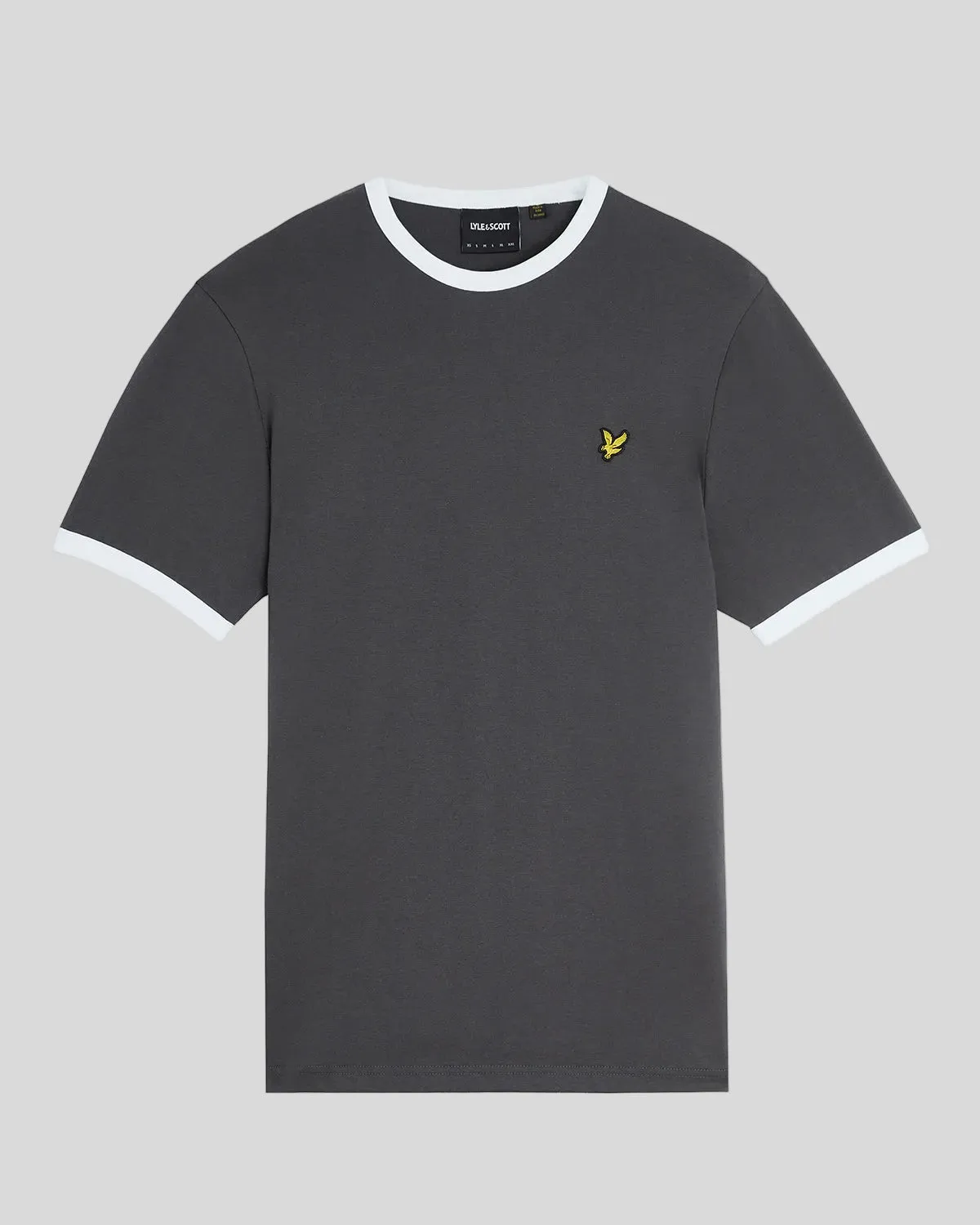 Ringer Cotton Crew Neck T-Shirt sold by Lyle & Scott