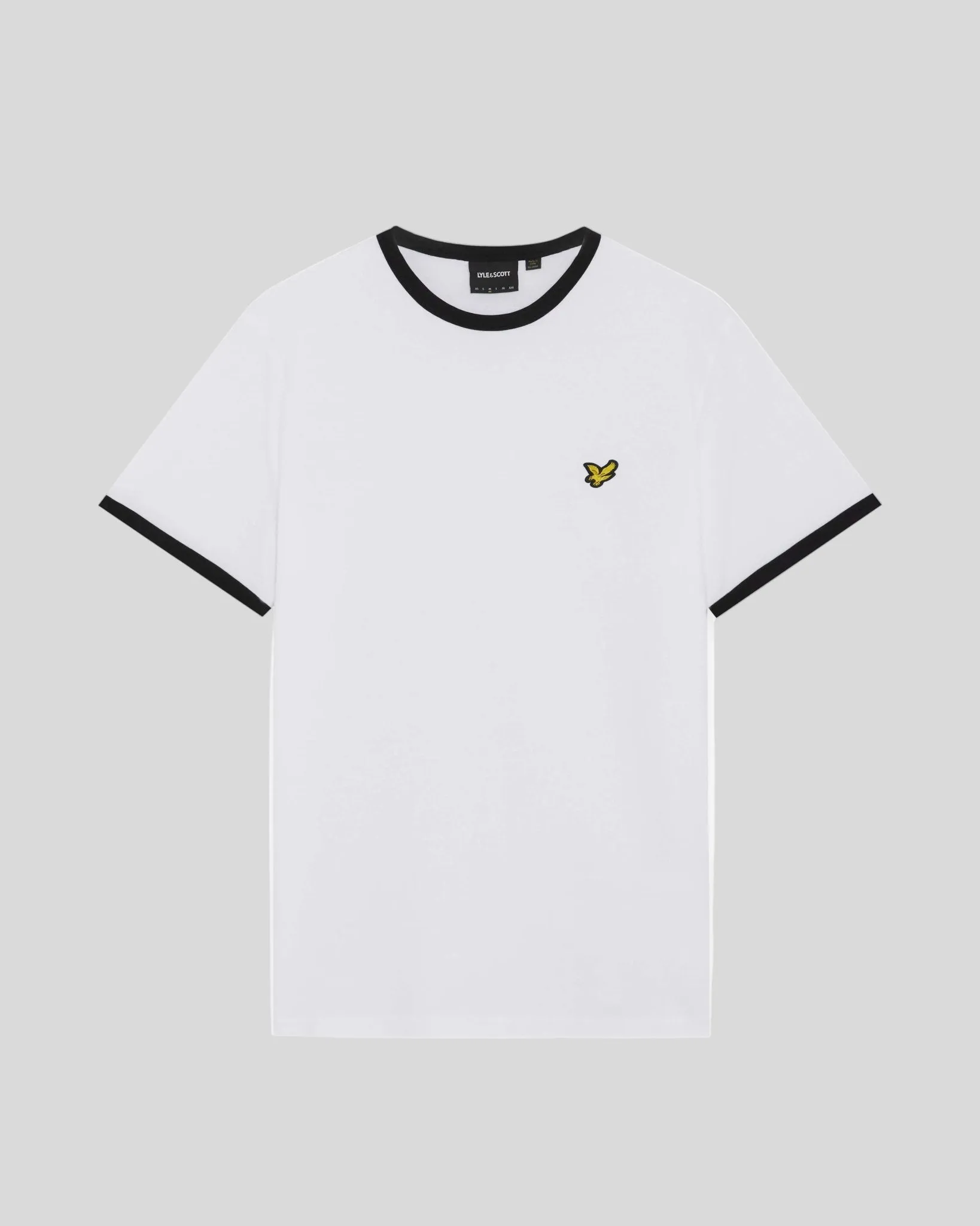 Ringer Cotton Crew Neck T-Shirt sold by Lyle & Scott