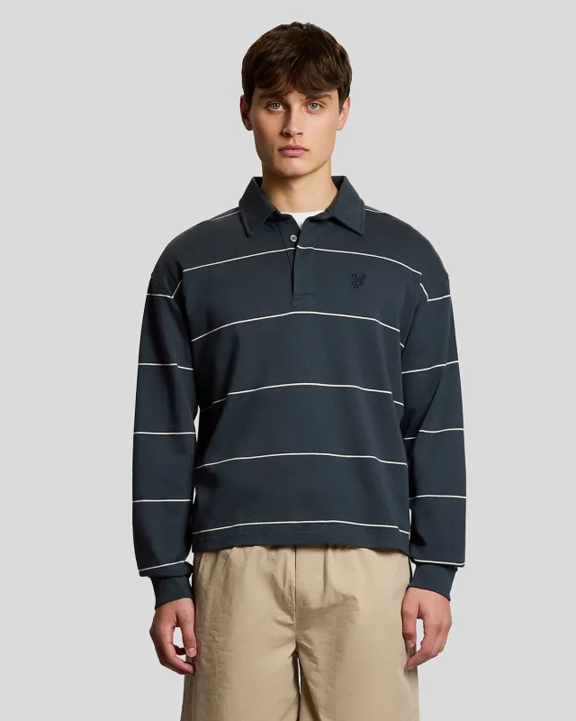 Rugby Stripe Polo Shirt sold by Lyle & Scott