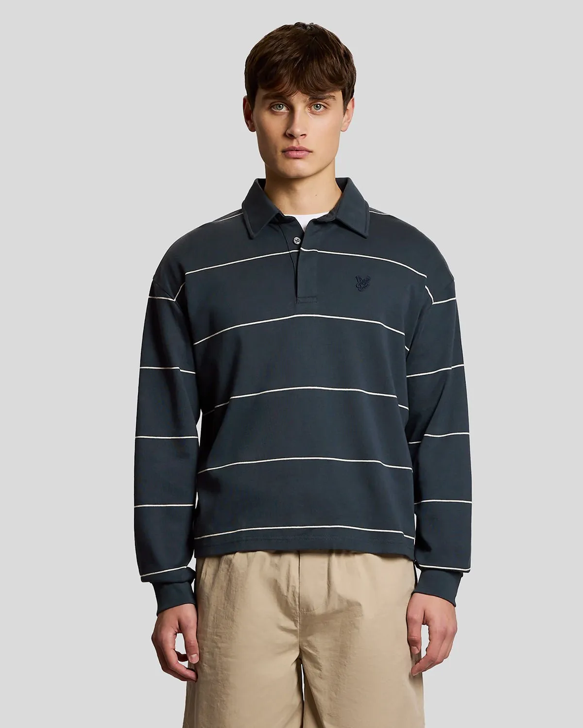 Rugby Stripe Polo Shirt sold by Lyle & Scott