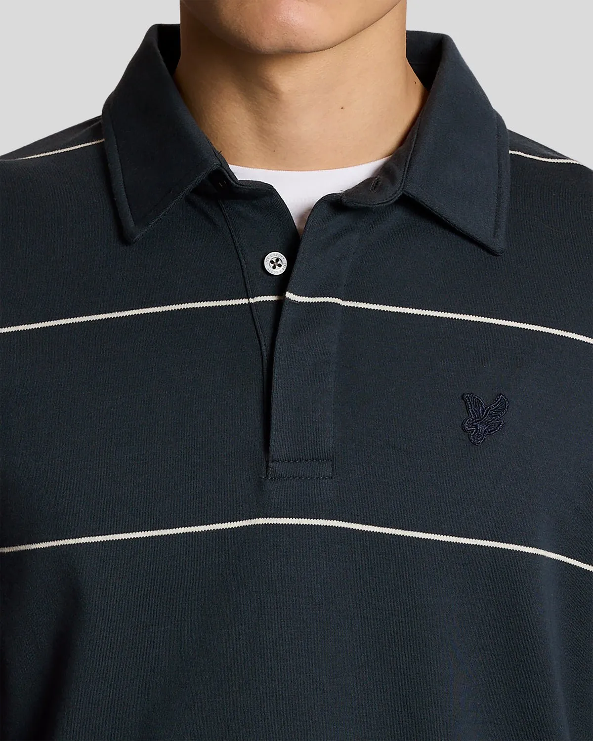Rugby Stripe Polo Shirt sold by Lyle & Scott product image thumbnail 3