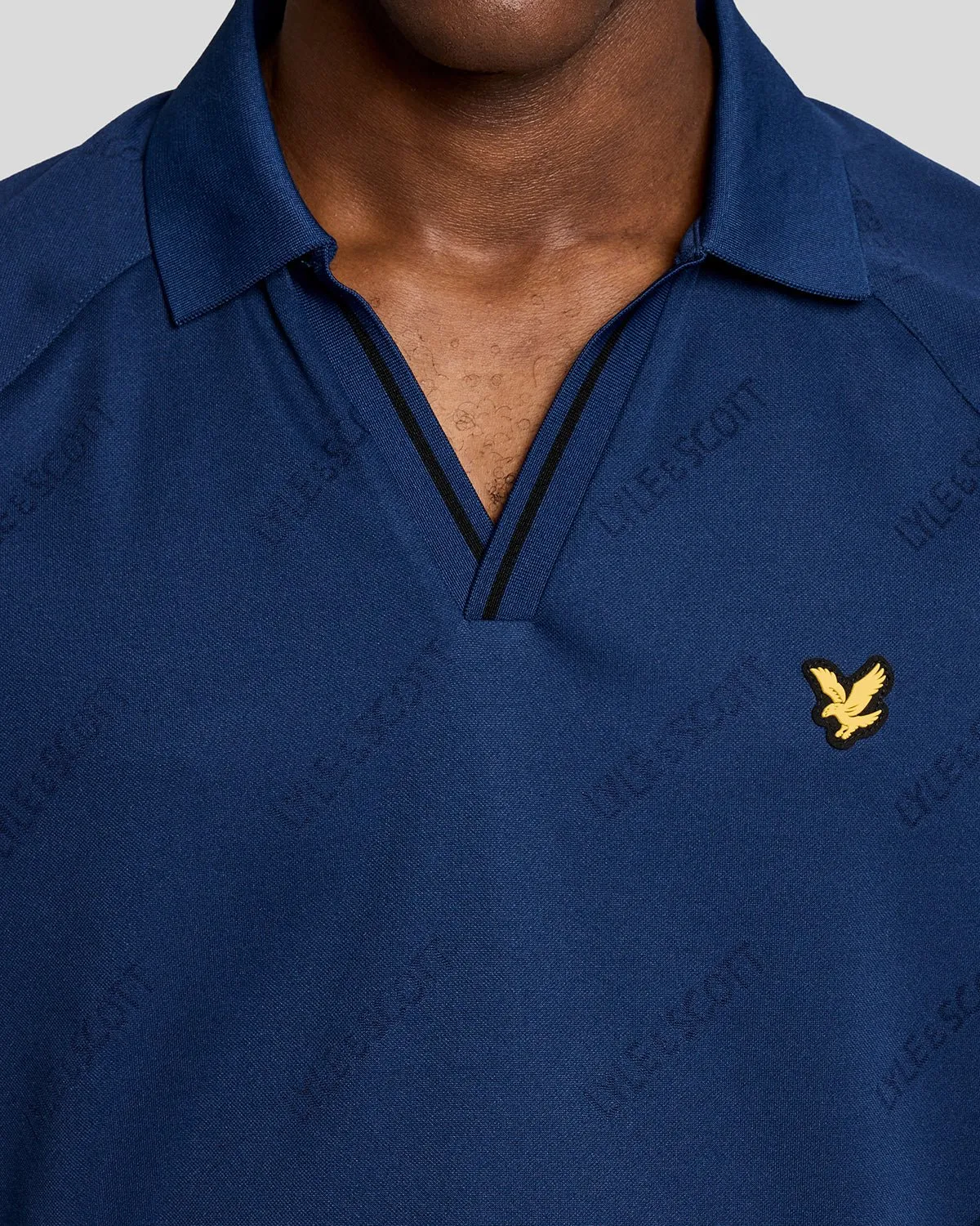 Sports Embossed Football Polo Shirt sold by Lyle & Scott product image thumbnail 3