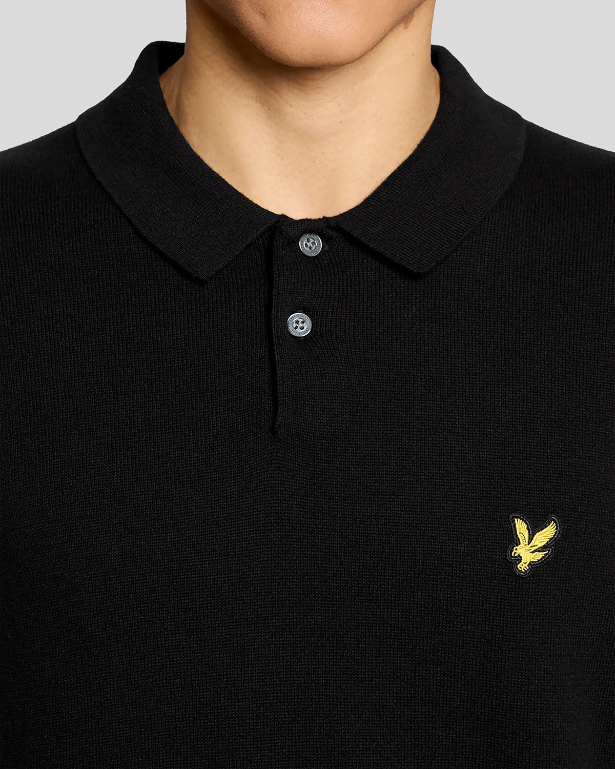 Cotton Knitted Polo Shirt sold by Lyle & Scott product image thumbnail 3