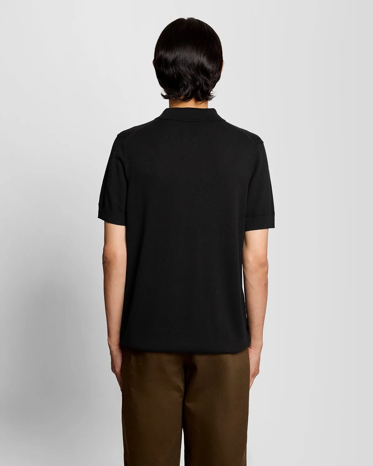 Cotton Knitted Polo Shirt sold by Lyle & Scott product image thumbnail 4