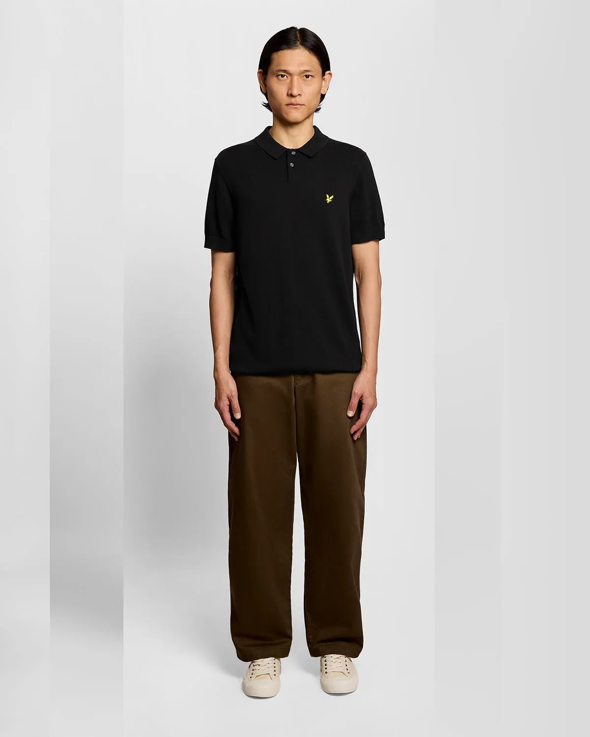 Cotton Knitted Polo Shirt sold by Lyle & Scott product image thumbnail 2