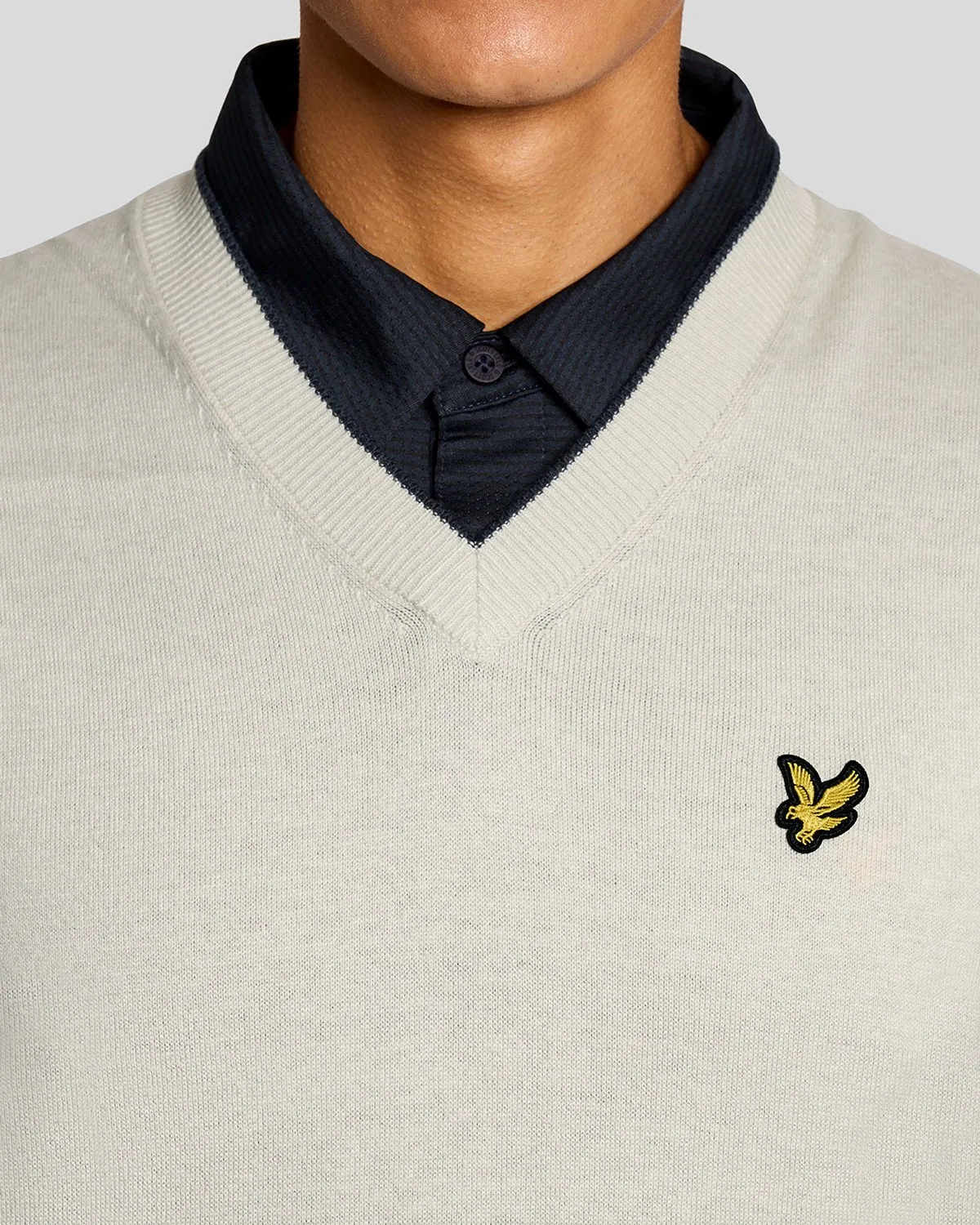 Lightweight Knitted V-Neck Vest sold by Lyle & Scott product image thumbnail 3