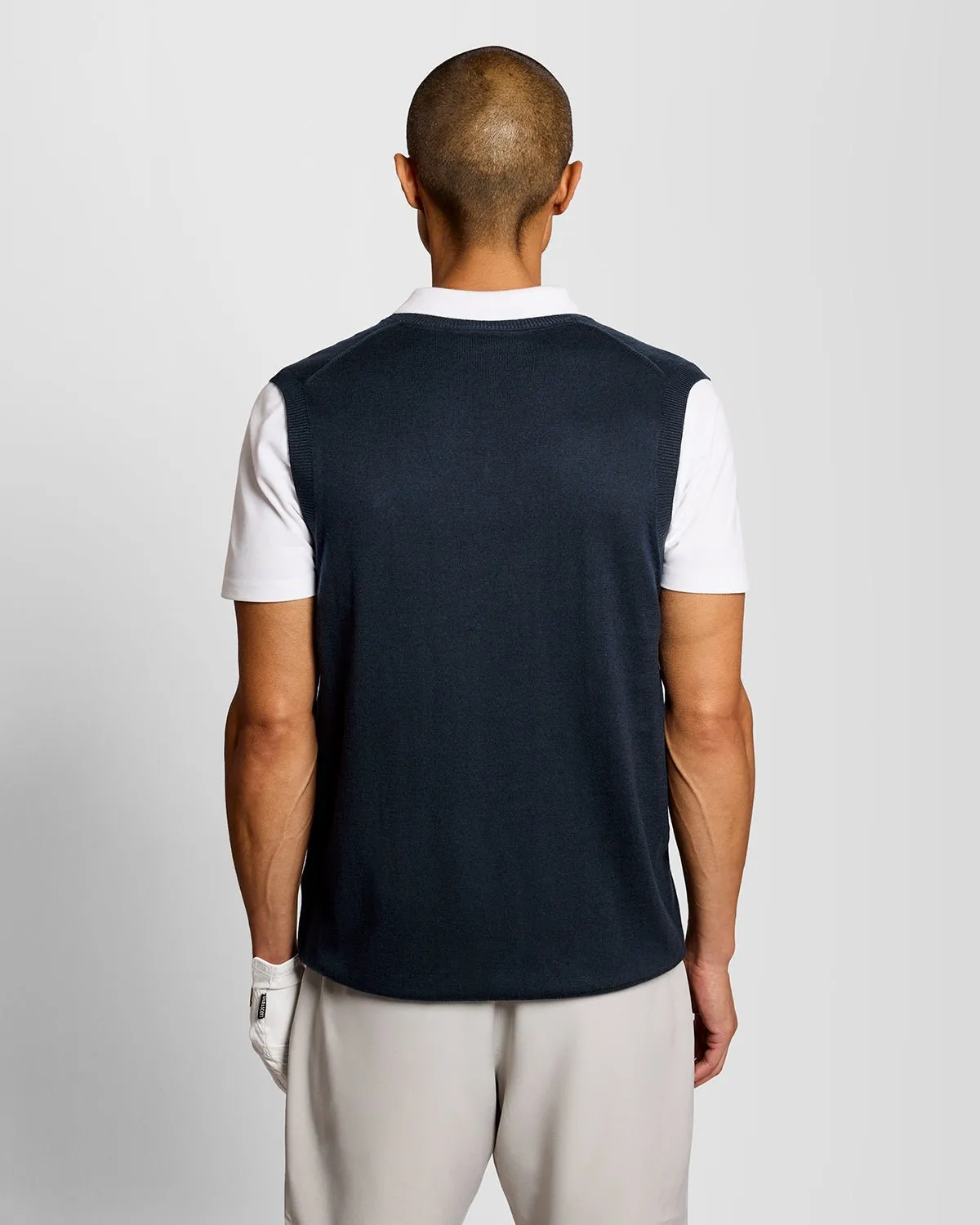 Lightweight Knitted V-Neck Vest sold by Lyle & Scott product image thumbnail 4