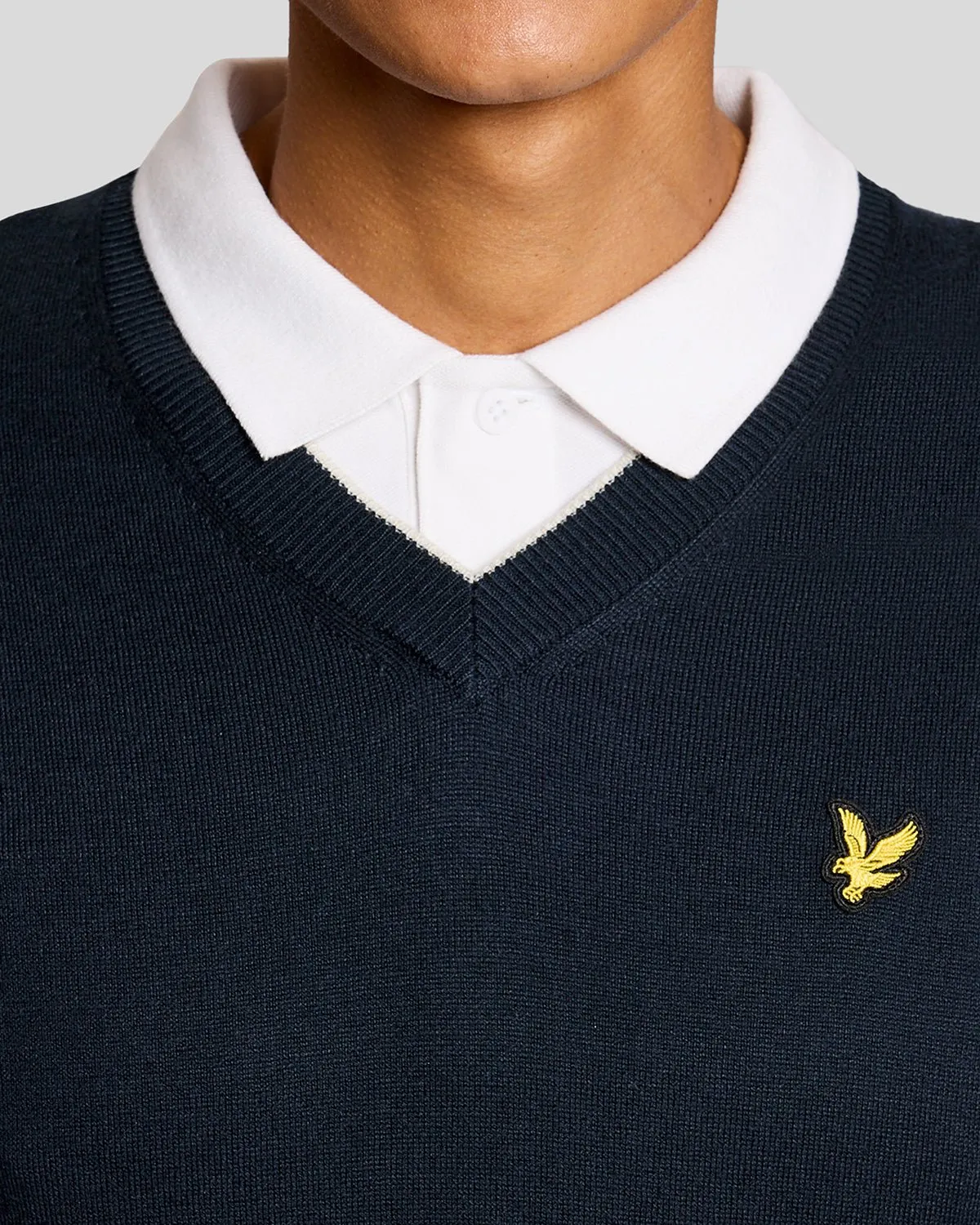 Lightweight Knitted V-Neck Vest sold by Lyle & Scott product image thumbnail 3