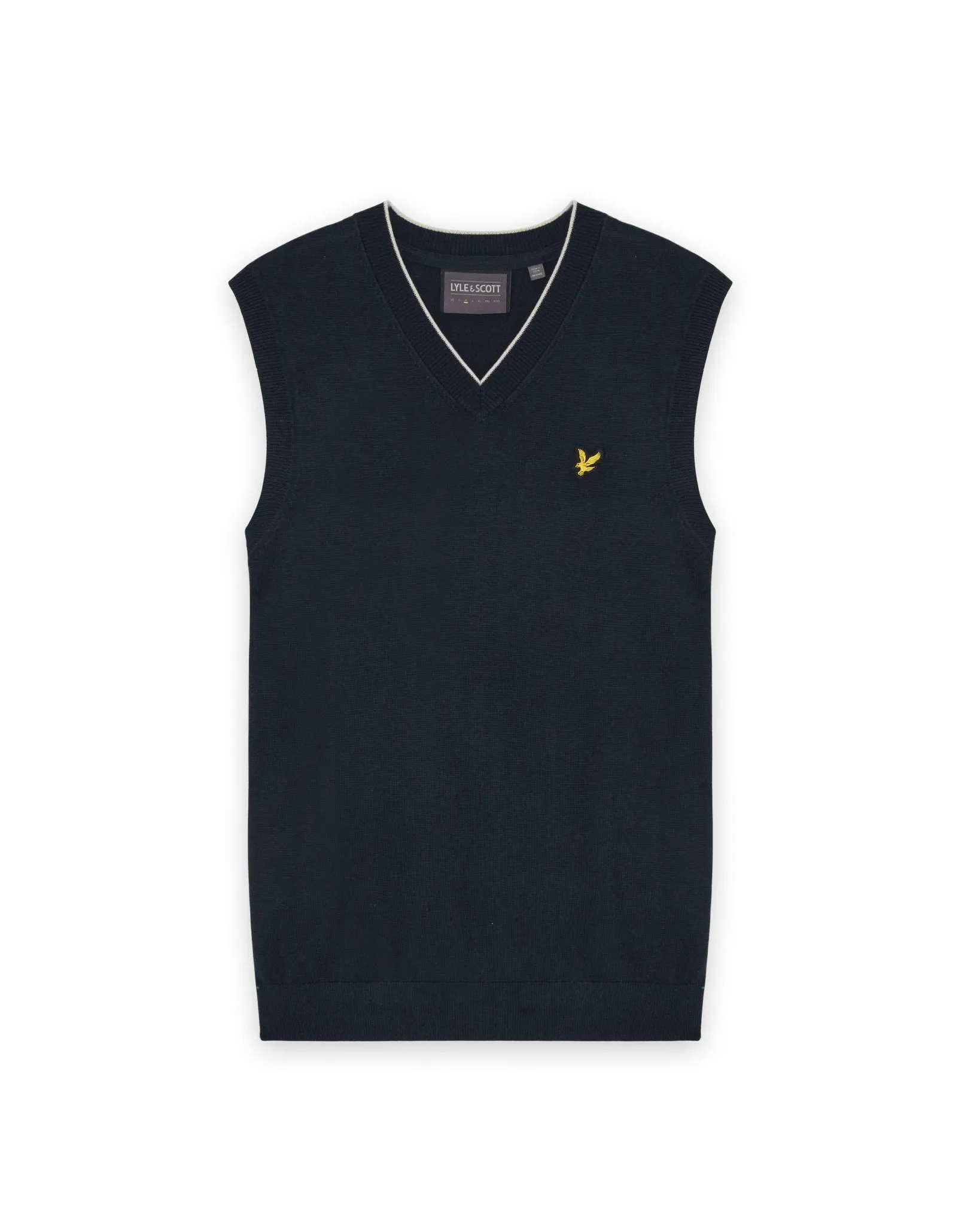 Lightweight Knitted V-Neck Vest sold by Lyle & Scott product image thumbnail 5