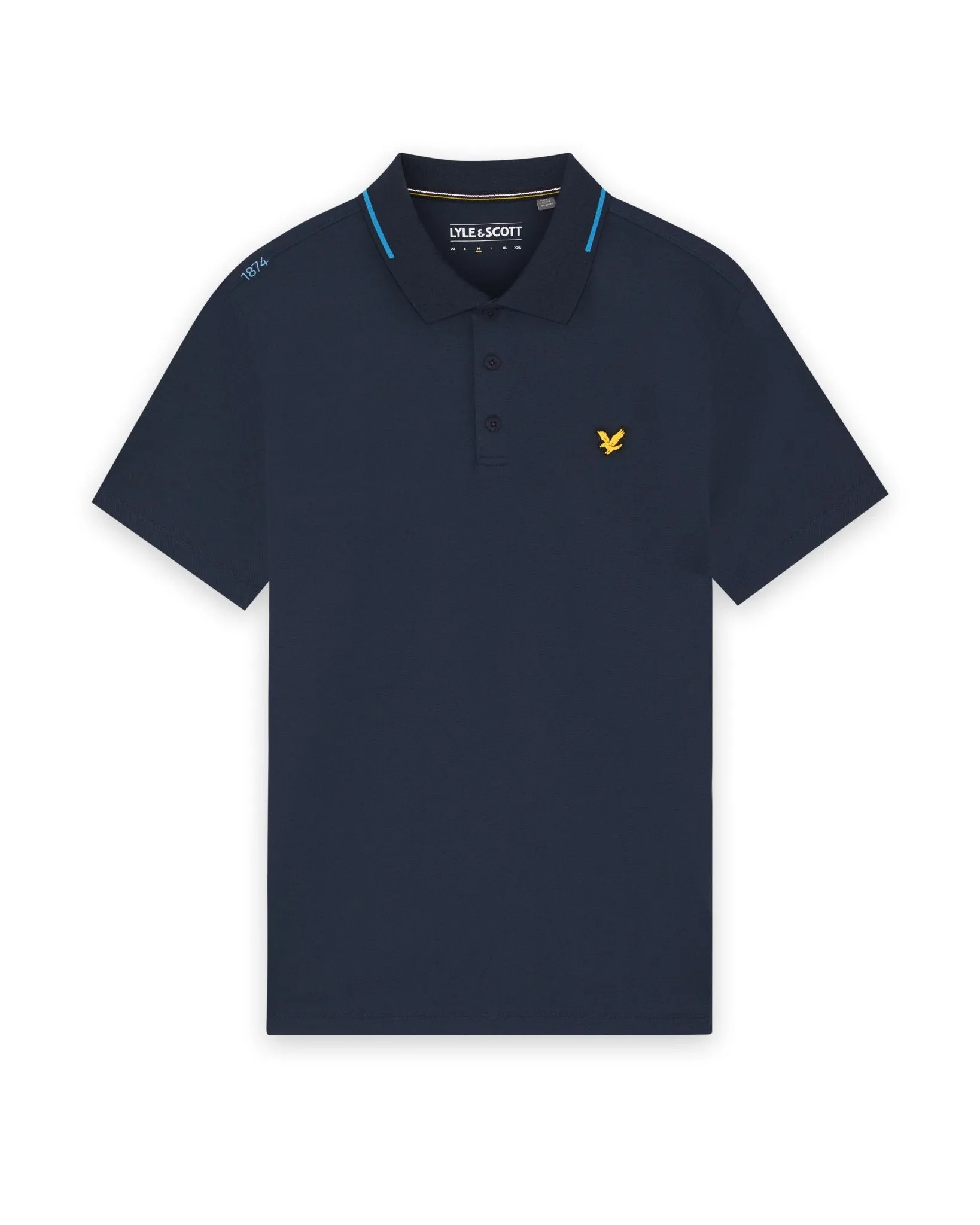 Tipped Technical Polo Shirt sold by Lyle & Scott product image thumbnail 5