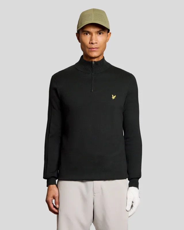 Cotton Blend 1/4 Zip Jumper sold by Lyle & Scott