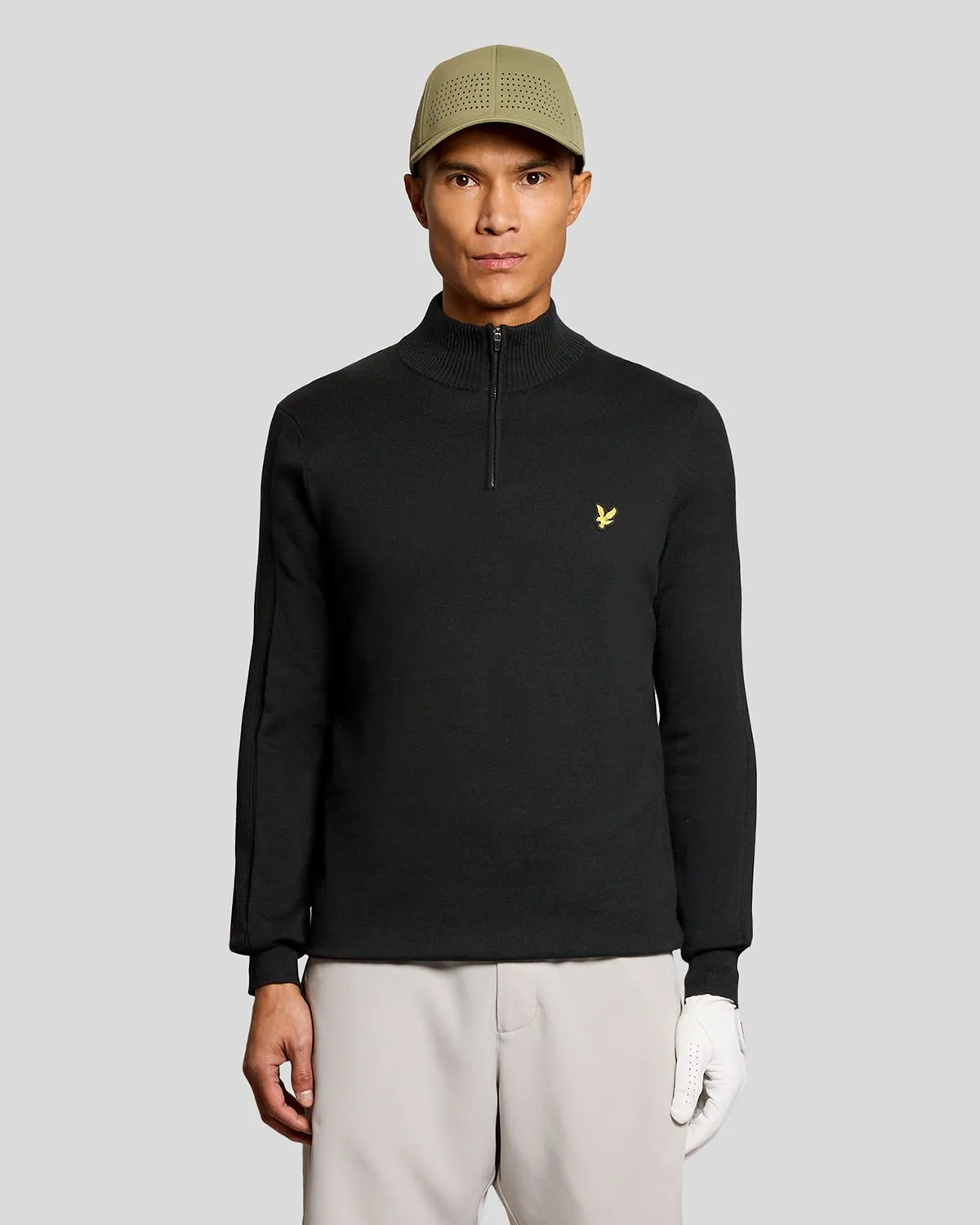 Cotton Blend 1/4 Zip Jumper sold by Lyle & Scott