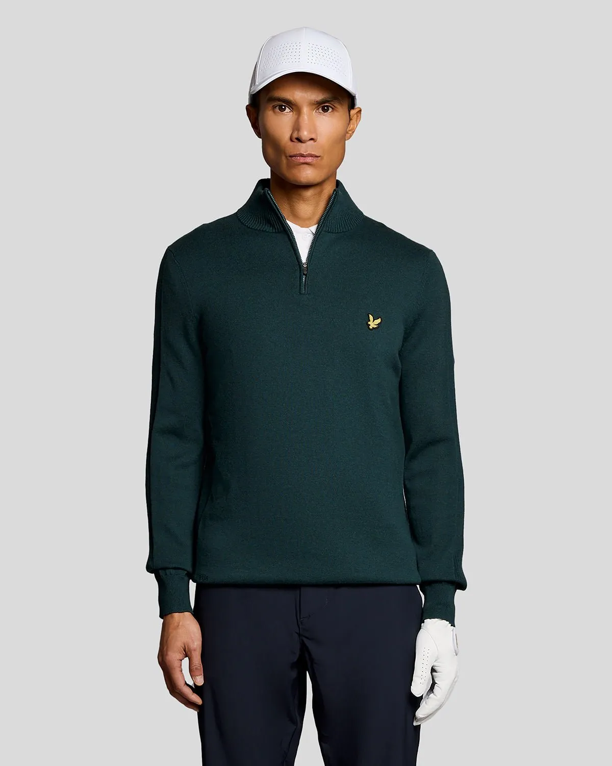 Cotton Blend 1/4 Zip Jumper sold by Lyle & Scott