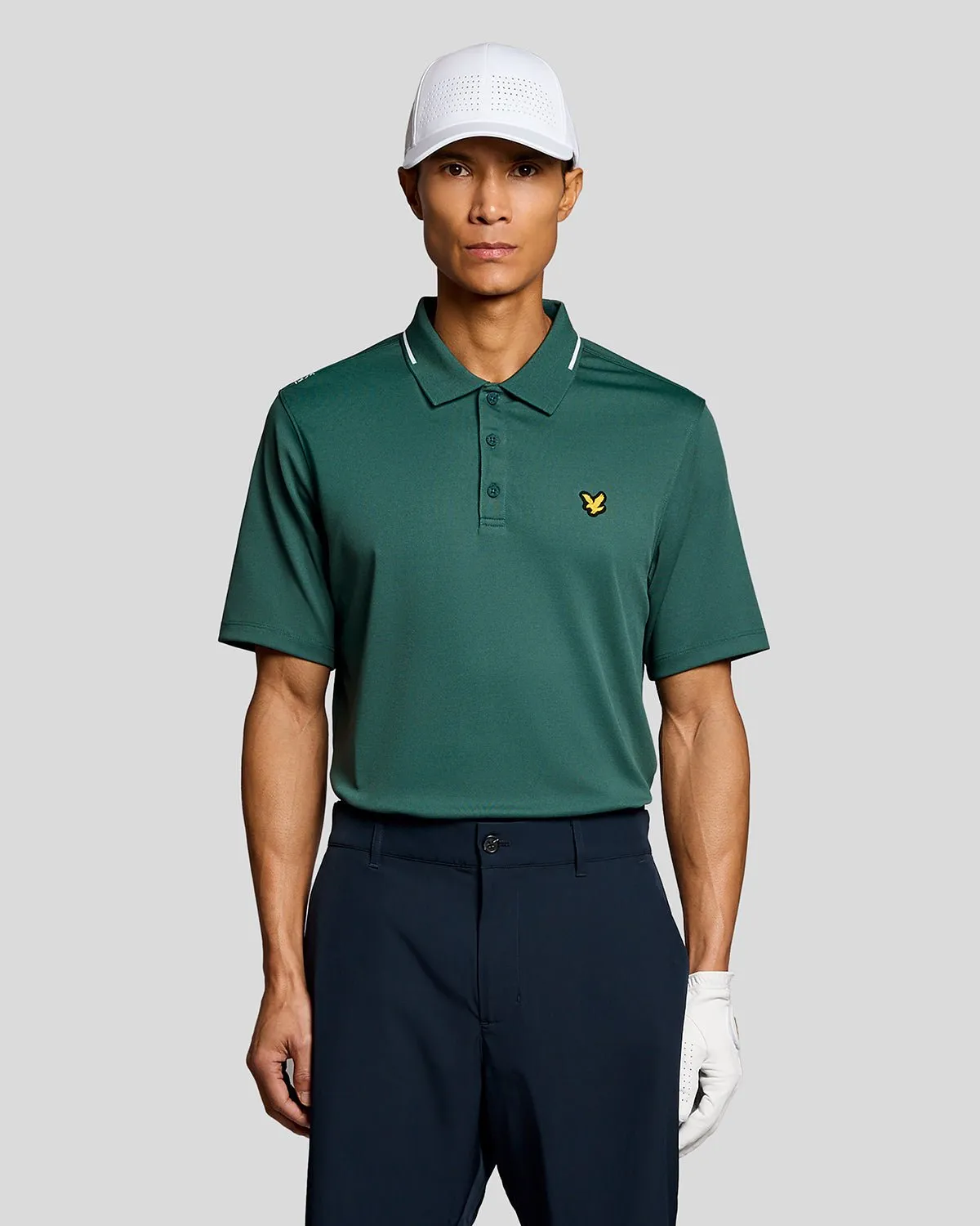 Tipped Technical Polo Shirt sold by Lyle & Scott