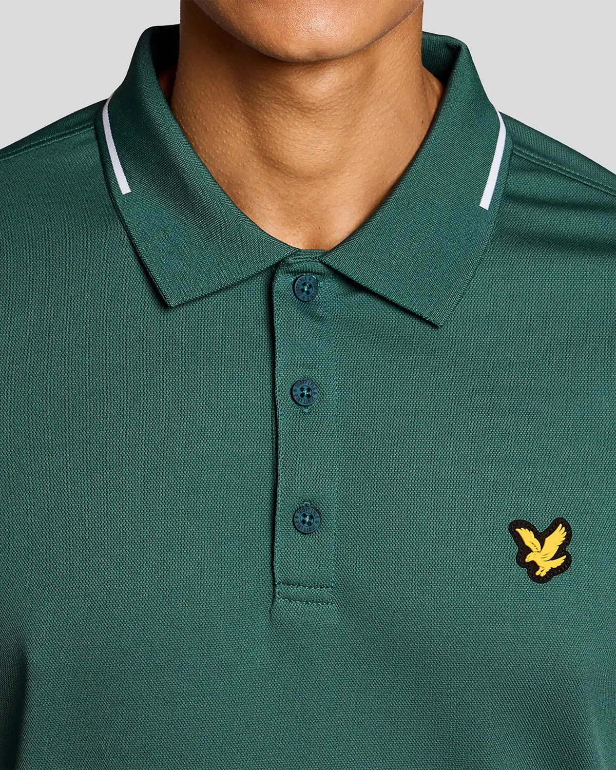 Tipped Technical Polo Shirt sold by Lyle & Scott product image thumbnail 3