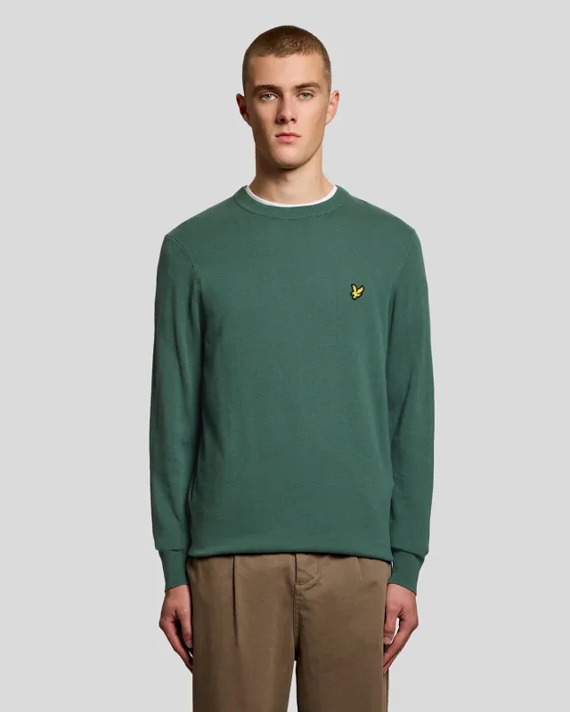 Cotton Crew Neck Jumper sold by Lyle & Scott