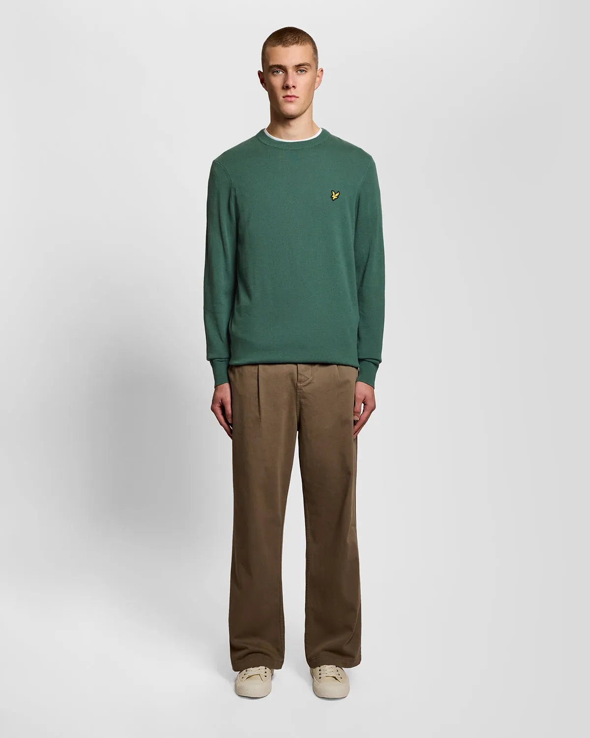 Cotton Crew Neck Jumper sold by Lyle & Scott product image thumbnail 2